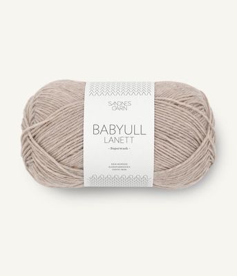 2650 Babyull Lanett Gråbeige melert