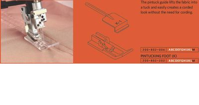 Bisesømguide (K1) / Pintucking guide (K-1) (2E10D)