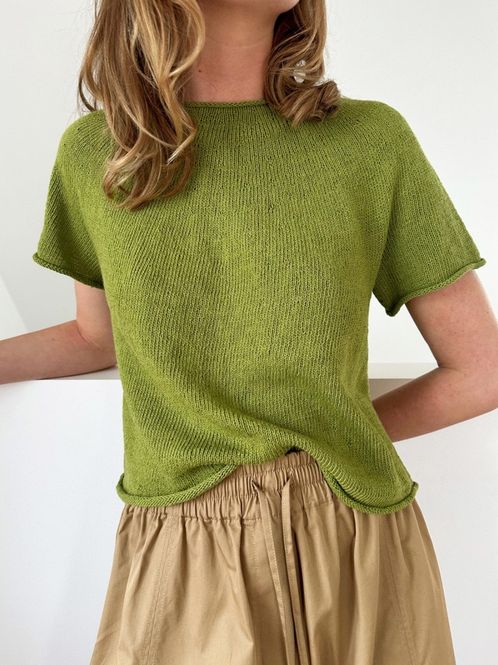 Hovedbilde Le Knit Plain Yoke Tee 28 - LHS-072