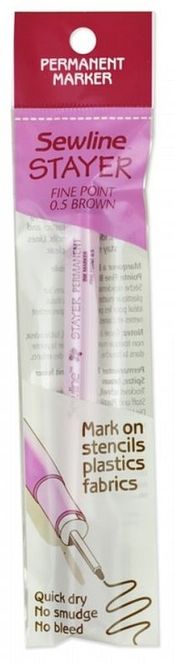 Hovedbilde Sewline Permanent marker fine point 0.5 Brun FAB50051