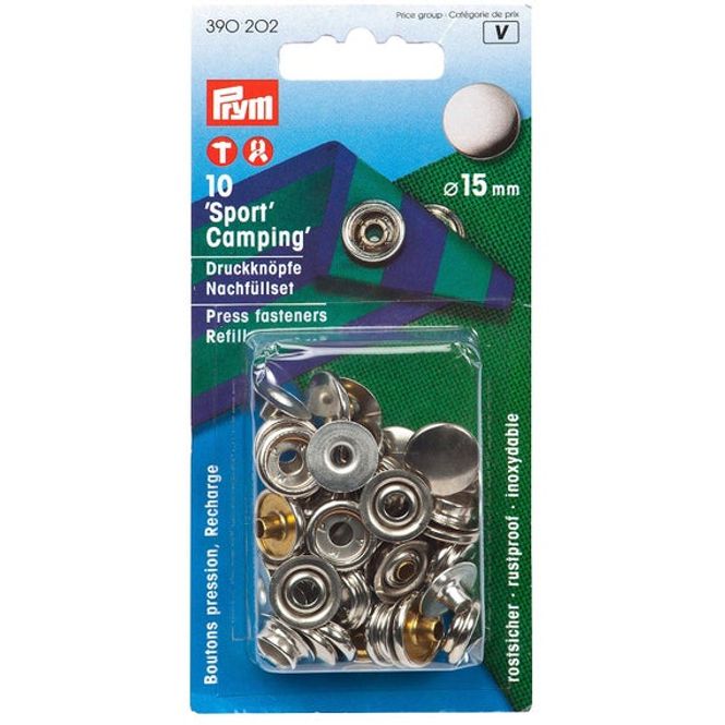 Hovedbilde Prym Sport&Camp Trykknapper Refill, 390202