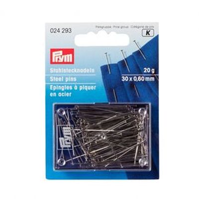Prym Knappenåler 20g, 30x0,60mm 024293