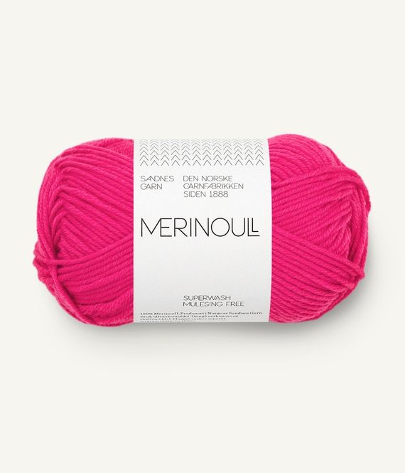 Hovedbilde Merinoull Hot Pink 4518