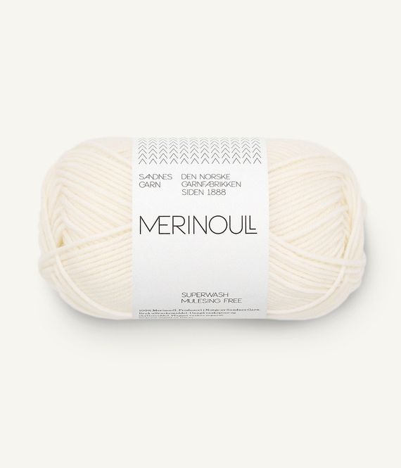 Hovedbilde Merinoull White 1002