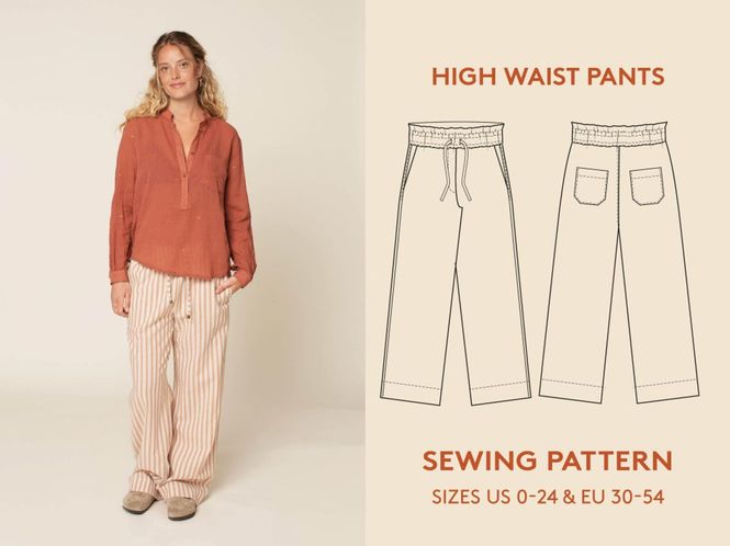 Hovedbilde High Waist Pants - Wardrobe by Me