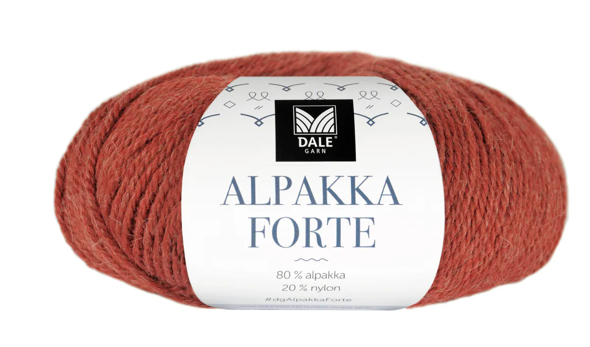 Alpakka Forte - Varm terracotta melert Frg: 703
