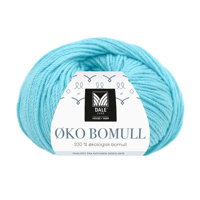 Øko Bomull - Karibisk blå Frg: 308