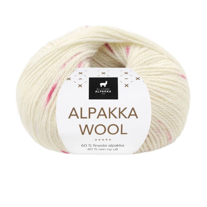 Hovedbilde Alpakka Wool - Natur/rosa print Frg: 567