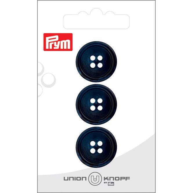 Hovedbilde Prym Knapper 13001 - 4-hull 20mm 68 Marineblå - 3stk