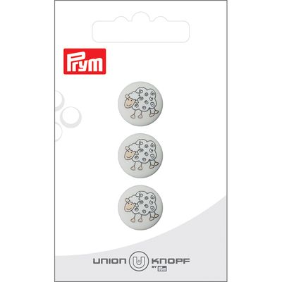 Prym Øyeknapper 452600 - 15mm SAU 12 Hvit - 3stk