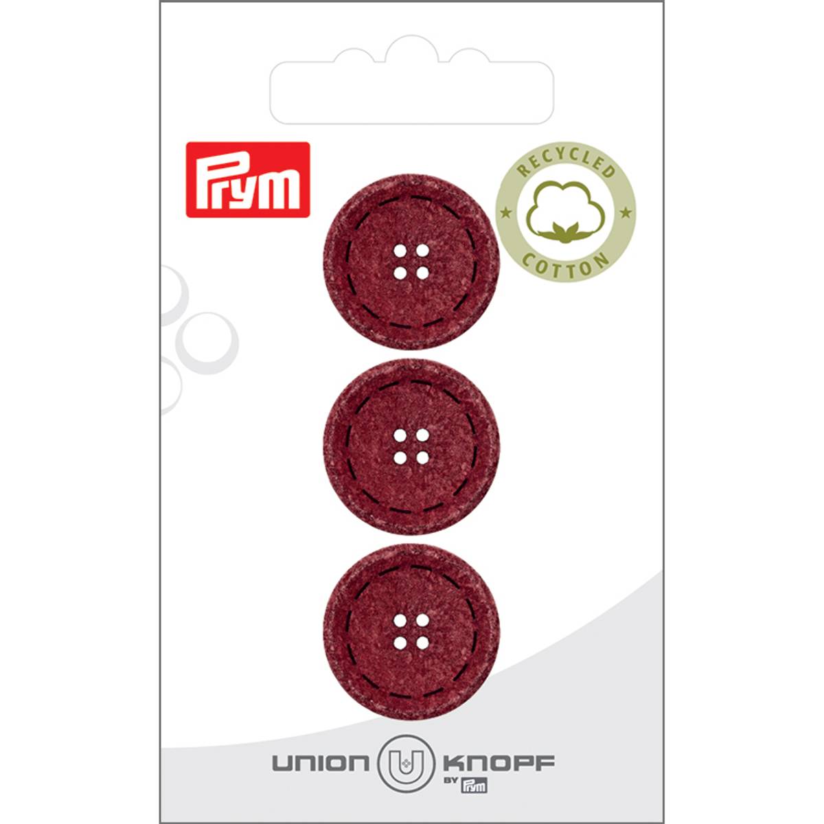 Prym Knapper 453739 - 4-hull 20mm 54 Bordeaux  - 3stk