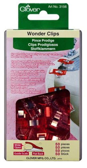 Hovedbilde Wonder Clips 50 stk CLover 3156 røde