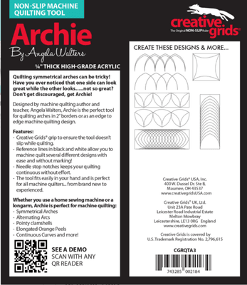 Angela Walters Quiltelinjal for maskin - Archie