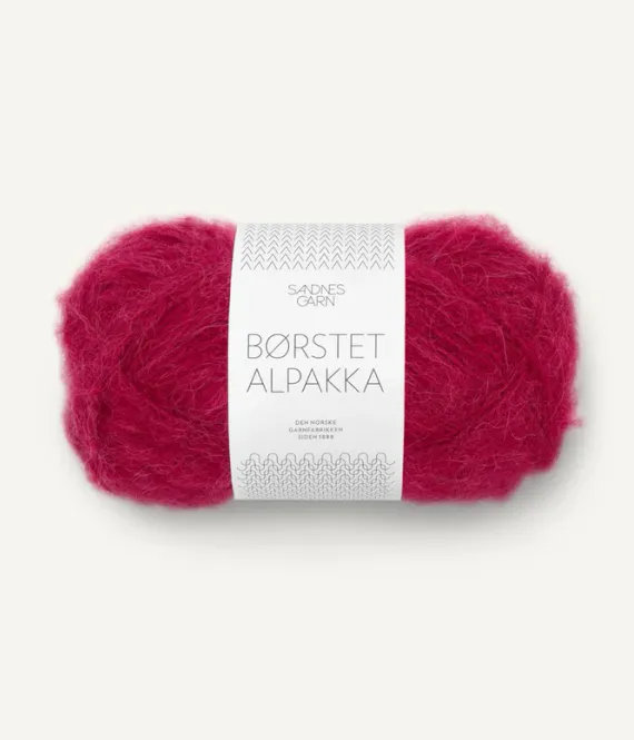 Hovedbilde 4255 Børstet Alpakka Rumba Red