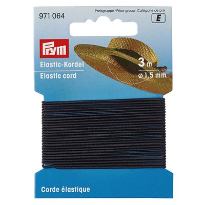 Elastikk snor 3 meter 1.5mm PRYM 971064