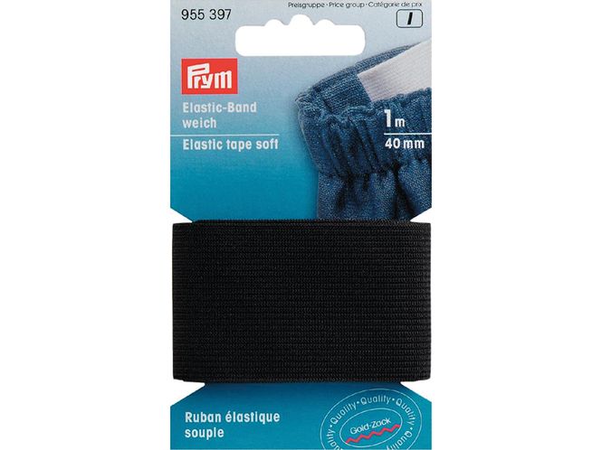 Hovedbilde Prym elastikk sort 40mm 955397