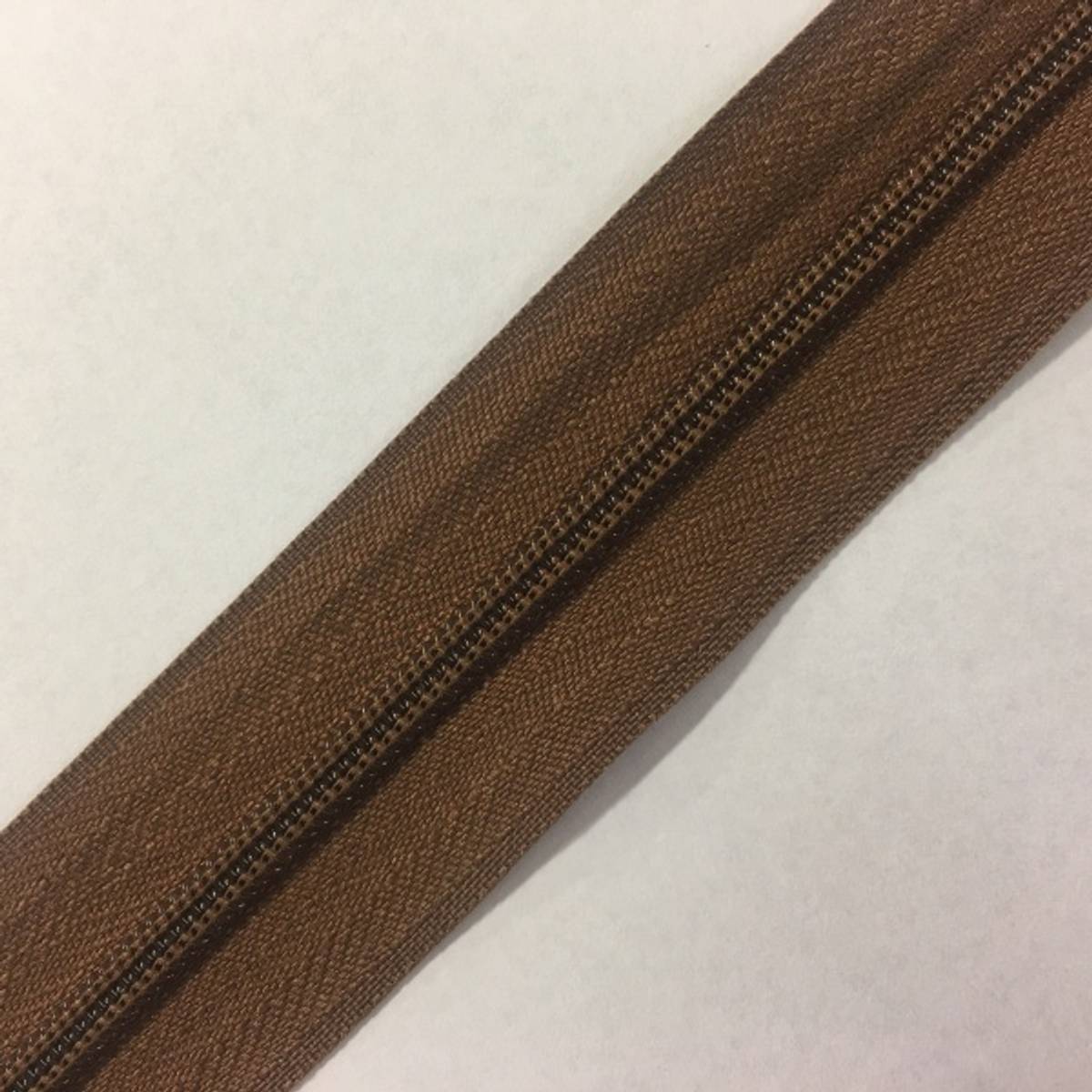 Cose Glidelås brun 4mm - 1m