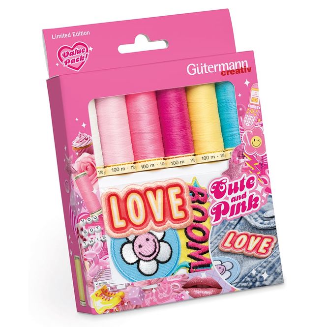 Hovedbilde Gutermann trådpakke Cute & Pink - 799752