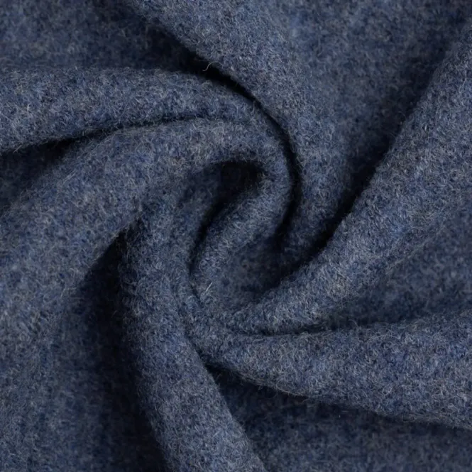 Hovedbilde Kokt ull - Jeansblå melert, 081874-001744