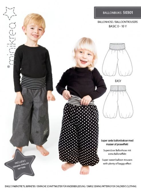 Hovedbilde Minikrea Ballongbukse 0-10år 50301