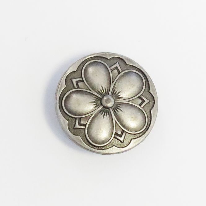 Hovedbilde Metallknapp med øye, blomst, 26mm