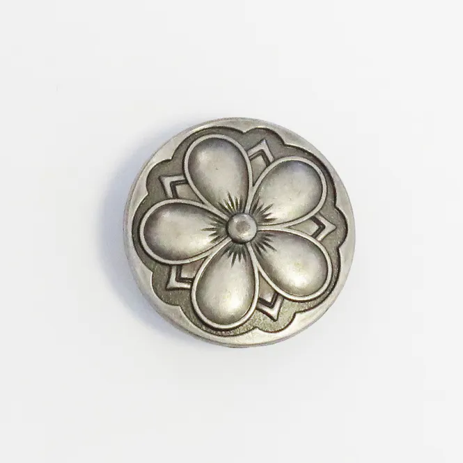 Hovedbilde Metallknapp med øye, blomst, 26mm