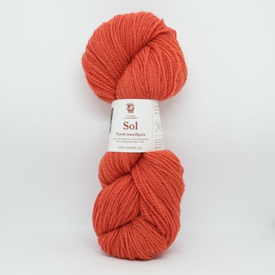 Sol lamullgarn, rødlig orange 405