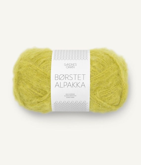 Hovedbilde UAS 9825 Børstet Alpakka Sunny Lime