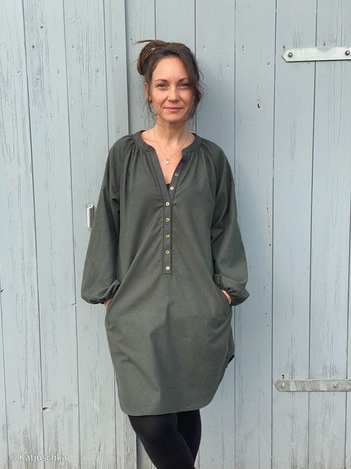 Hovedbilde Børstet bomull/flanell, mørk blå melert, 082214-001597
