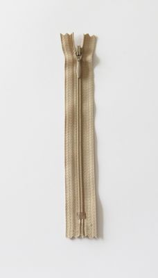 Beige - 4mm fast spiral glidelås 45cm 4421-45-573