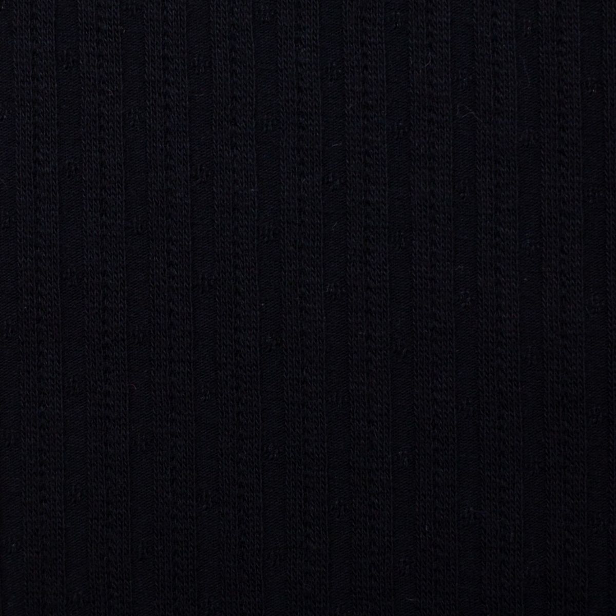 Ribbjersey Pointelle , fnr 299 Svart
