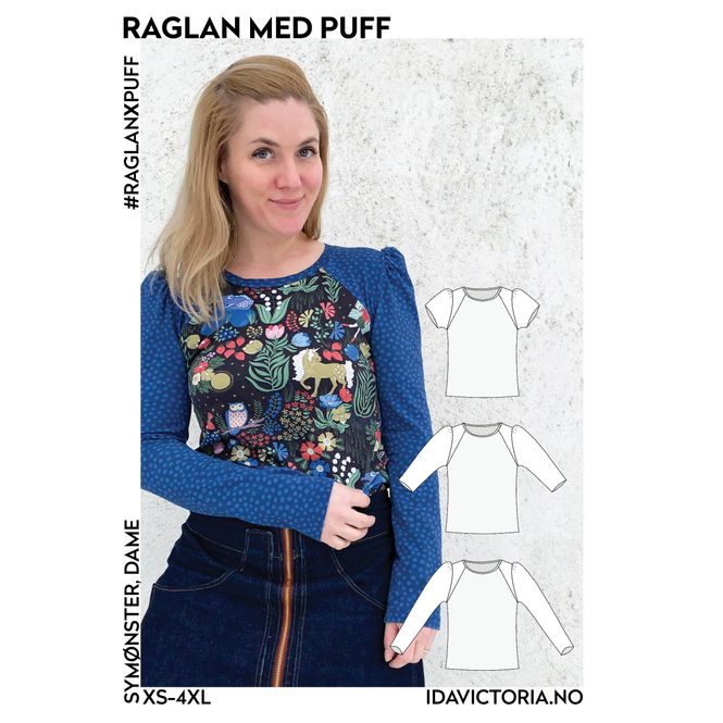 Hovedbilde RAGLAN MED PUFF str.xs-4xl