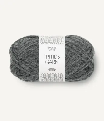 1055 Fritidsgarn Mørk Gråmelert