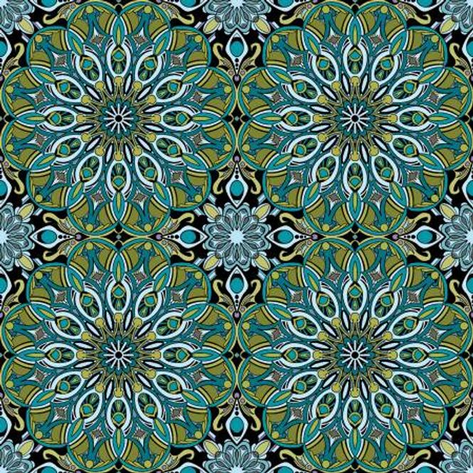 Hovedbilde Benartex Wordly mandala Turkis 16518-84
