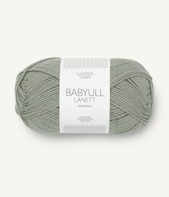 Hovedbilde 8521 Babyull Lanett Støvet Lys Grønn