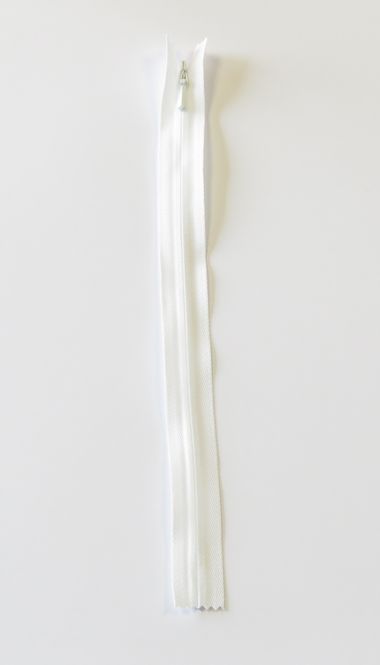 Hovedbilde Hvit - 4mm fast spiral glidelås 20cm
