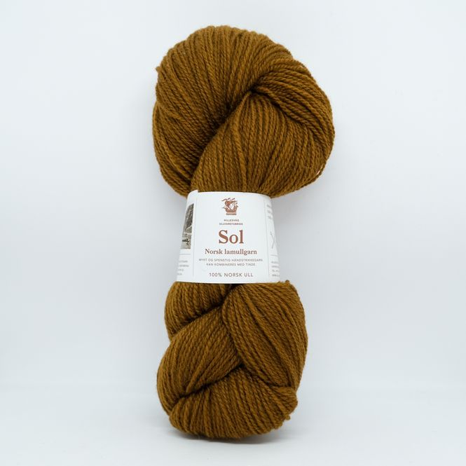 Hovedbilde Sol lamullgarn, okerbrun 440