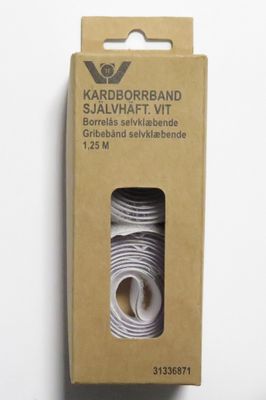 Borrelås med lim, 1,25m, Hvit, 31336871