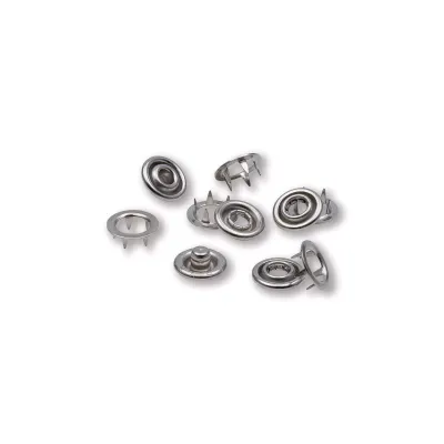 Prym - Refill, Jersey Trykknapper, 10mm, Ring, Sølv, 390106