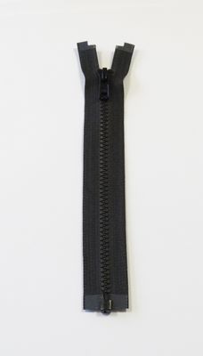 YKK 6MM VISLON, DELBAR F. SORT 70 cm
