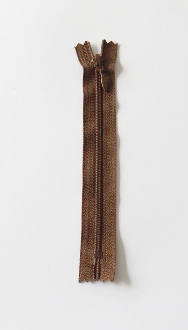  YKK 4MM SPIRAL, FAST brun 40 CM