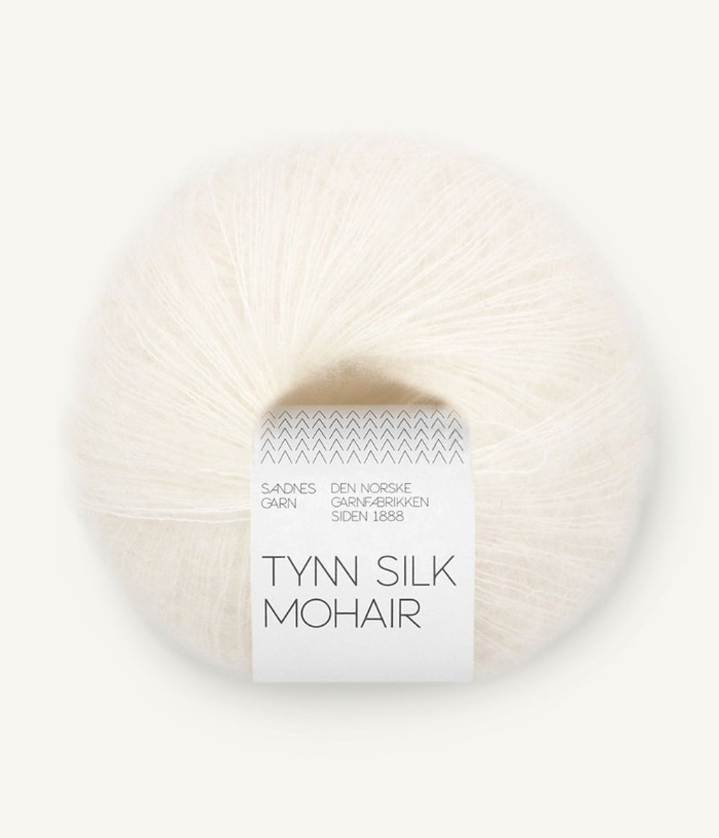1001 Tynn Silk Mohair True White
