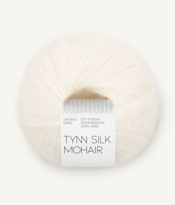 Hovedbilde 1001 Tynn Silk Mohair True White