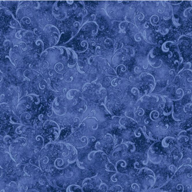 Hovedbilde Whilmington Prints Essentials Filigree Kongeblå 42324 440