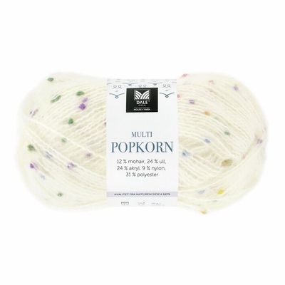 Multi Popkorn 501 Hvit
