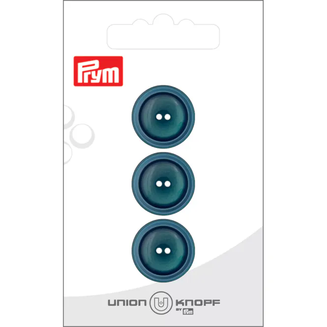 Hovedbilde Prym Knapper 453252 - 2-hull 18mm 72 Petrol - 3stk