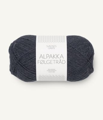 6581 Alpakka Følgetråd Mørk Gråblå