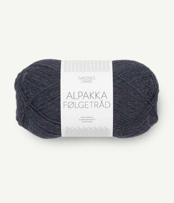 Hovedbilde 6581 Alpakka Følgetråd Mørk Gråblå