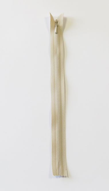 Hovedbilde Sand - 4mm Usynlig fast glidelås 50cm