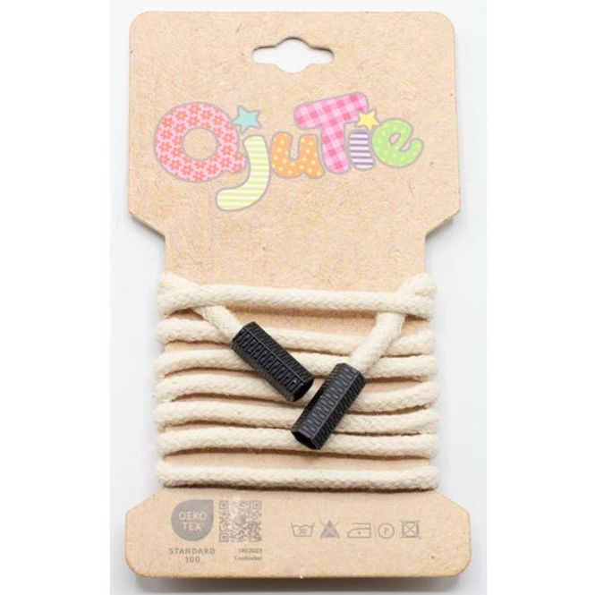 Hovedbilde Drawstring Ecru-5 mm 100% CO